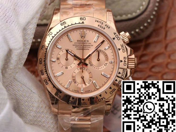 Rolex JH Daytona Gold Rose Cosmograph Dial 116508 Factory 0112
